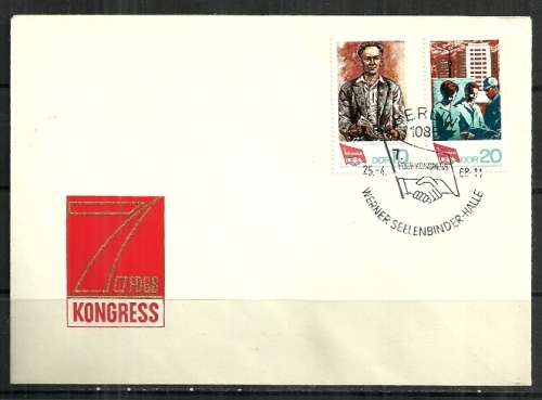East Germany - 1968 FDGB Congress FDC