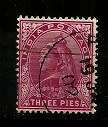 India - 1892 Queen Victoria 3 Piesa Stamp Fine Used