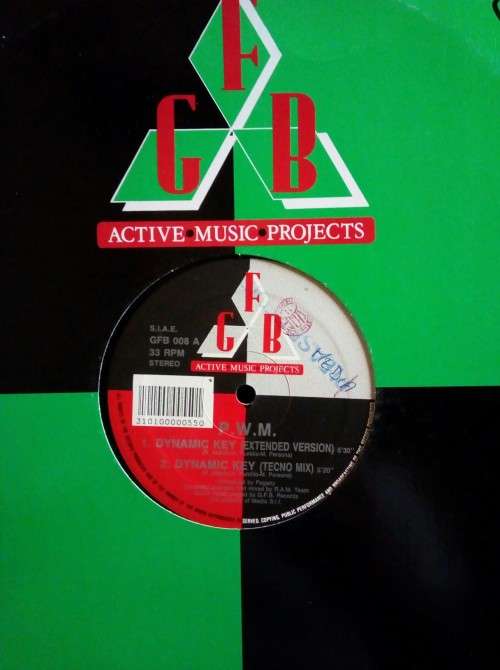 P.W.M. - Dynamic Key 12` Single Vinyl Record - Italy Pressing