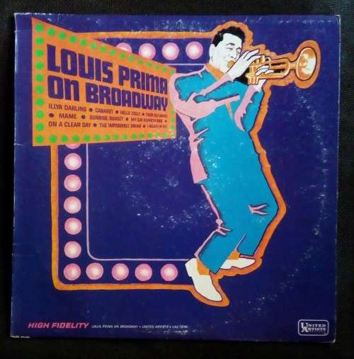 Louis Prima on Broadway LP Vinyl Record - USA Pressing