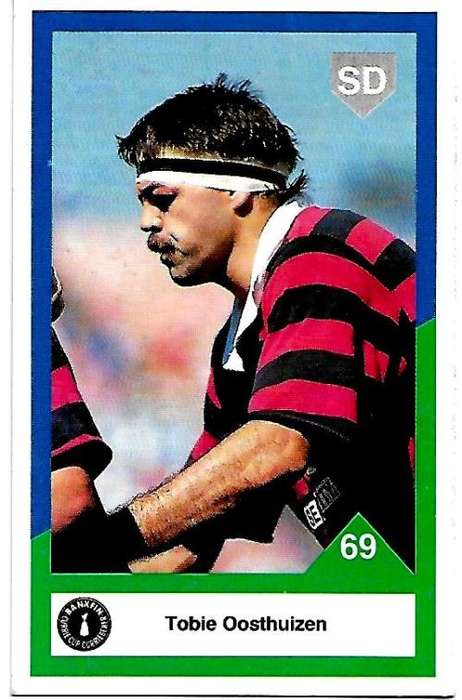 Tobie Oosthuizen - Eastern Province 1992 Sports Deck Trading Card
