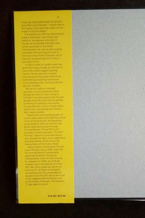 Lewis Hamilton - A Portrait of Britain`s New F1 Hero ( Hardcover )