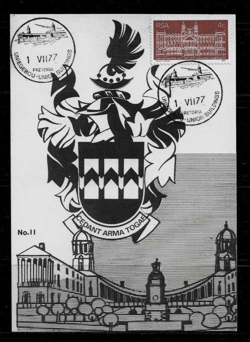 South Africa - 1977 Department of Foreign Affairs 50th Anniversary Postcard