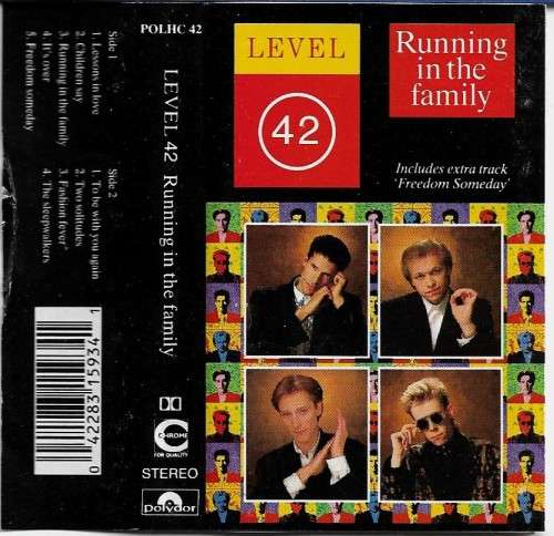 Level 42 - Running in The Family Cassette Tape - UK Edition