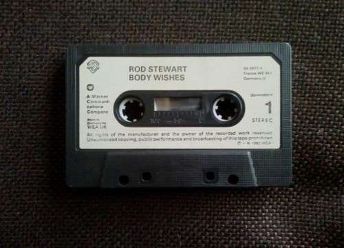 Rod Stewart - Body Wishes Cassette Tape - Germany Edition
