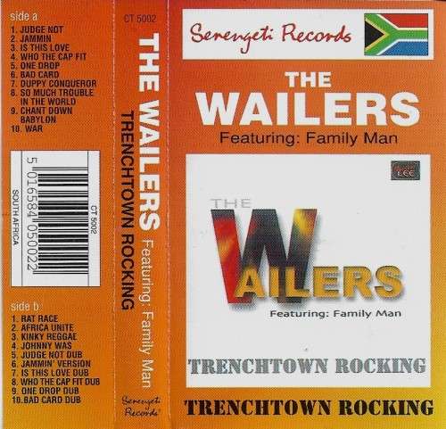 The Wailers - Trenchtown Rocking Cassette Tape