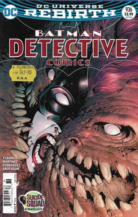 DC Universe Rebirth : Batman Detective Comics Issue # 936 - Sep 2016