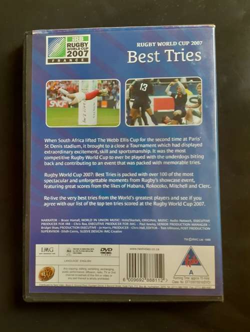 2007 Rugby World Cup Best Tries (DVD)