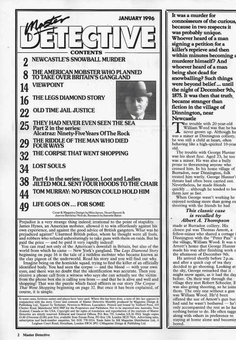 Master Detective Magazine - Jan 1996 Issue