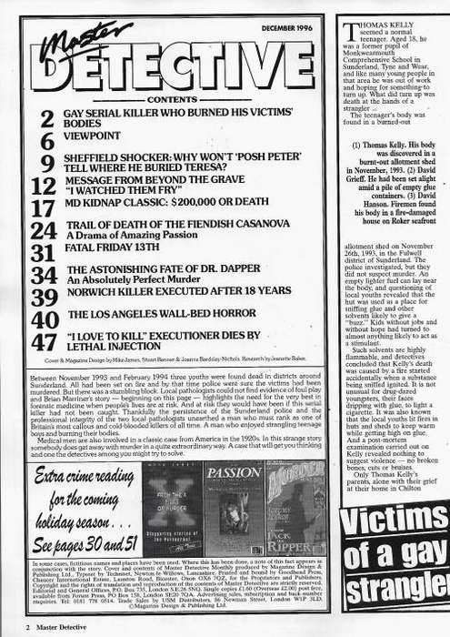 Master Detective Magazine - Dec 1996 Issue