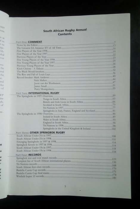 1999 SA Rugby Annual