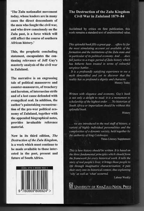 The Destruction of The Zulu Kingdom by Jeff Guy