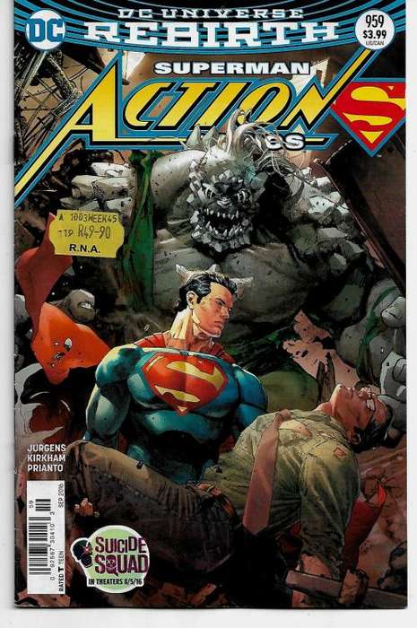 DC Universe Rebirth - Superman Action Comics Issue # 959, Sep 2016