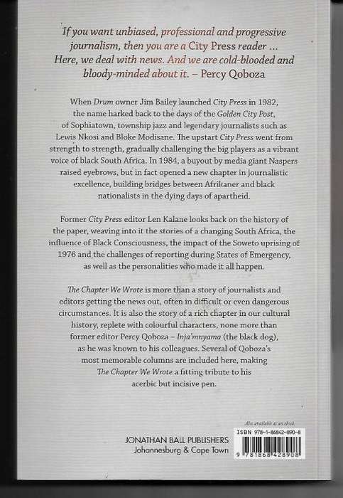 The Chapter We Wrote - The City Press Story by Len Kalane