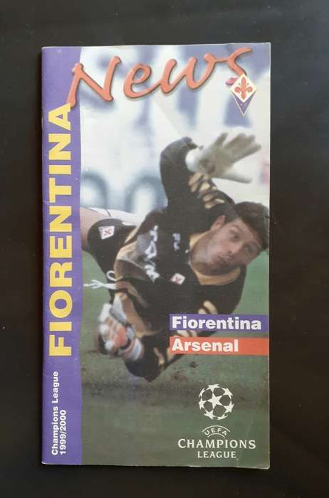 Fiorentina (Italy) vs Arsenal 1999/2000 UEFA Champions League 1st Group Stage Match Programme