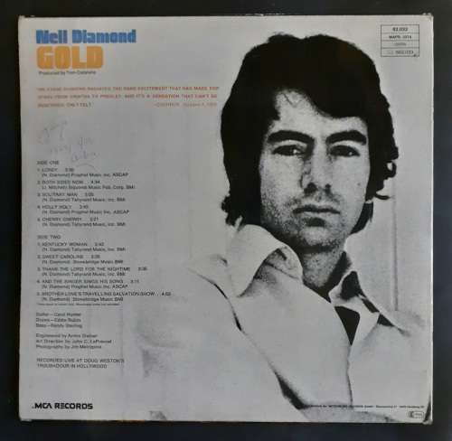 Neil Diamond - Gold LP Vinyl Record - Germany Pressing