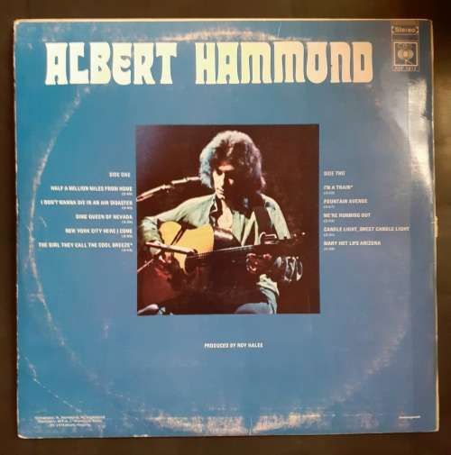 Albert Hammond - Albert Hammond LP Vinyl Record