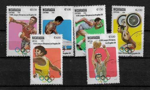 Nicaragua - 1984 Summer Olympics Part Set of 6 Stamps Fine Used
