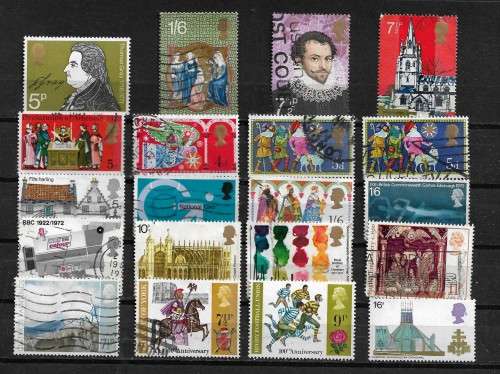 Great Britain Collection of 20 Stamps MH & VFU