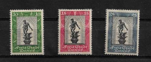 Danzig (Germany) - 1929 Full Set of 3 Stamps MH