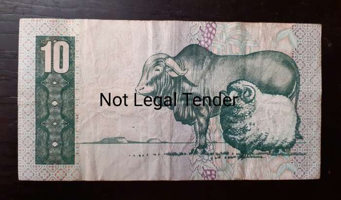 South Africa Ten Rand GPC de Kock Bank Note - XF