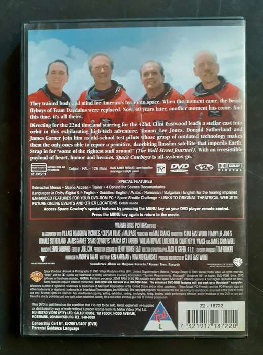 Space Cowboys - Clint Eastwood & Tommy Lee Jones (DVD)