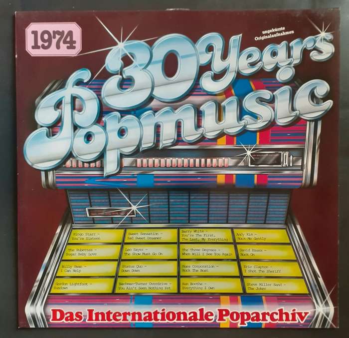 30 Years of Pop Music Vol. 1974 LP Vinyl Record - Germany Pressing