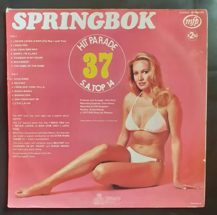 Springbok Hit Parade Vol.37 LP Vinyl Record