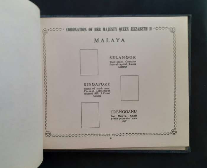 Queen Elizabeth II 1953 Coronation Souvenir Stamps Album