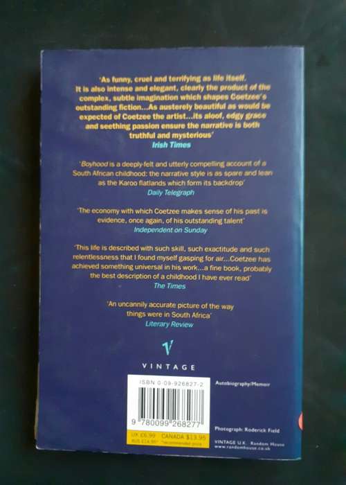 Boyhood : A Memoir by J.M. Coetzee