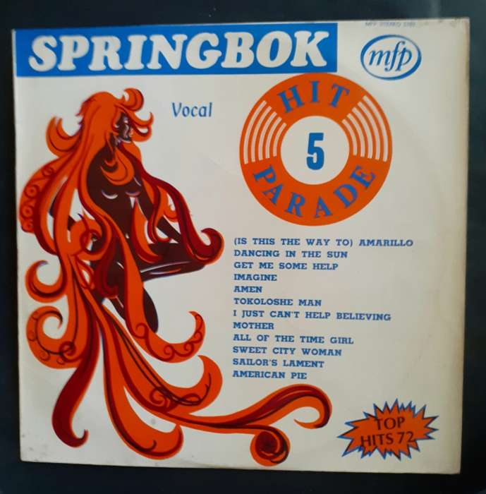 Springbok Hit Parade Vol.5 LP Vinyl Record