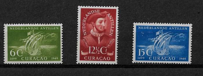Curacao - 1949 Full Set of 3 Stamps MH
