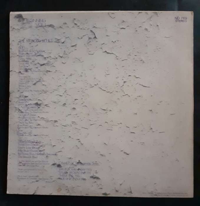 The Moody Blues - The Beginning Vol. 1 LP Vinyl Record - West Germany Pressing