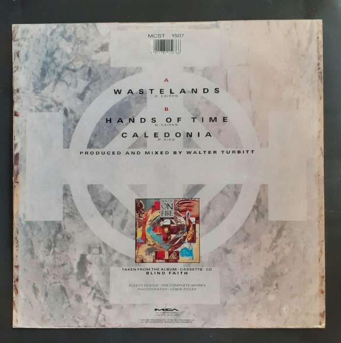 Walk On Fire  Wastelands 12` Single Vinyl Record - UK Pressing
