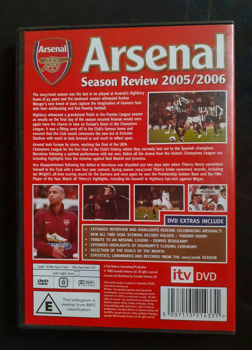 Arsenal 2005/06 Farewell To Highbury Season Review (DVD)