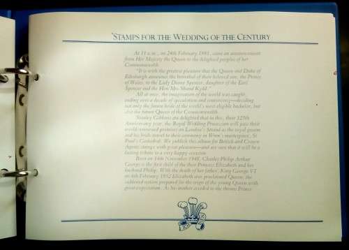 The Stanley Gibbons Royal Wedding Stamp Album