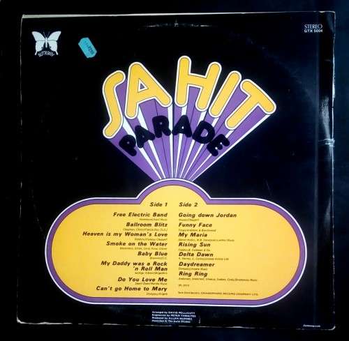 SA Hit Parade LP Vinyl Record