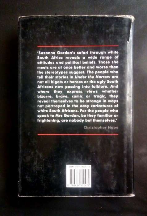 Under The Harrow - Lives of White South Africans by Suzanne Gordon