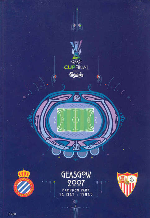 SEVILLA v ESPANYOL 2007 UEFA CUP FINAL OFFICIAL PROGRAMME