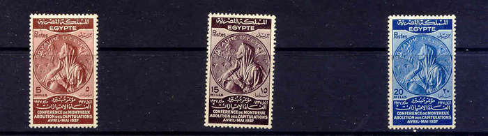 Egypt 1937 Montreux Conference set Mint