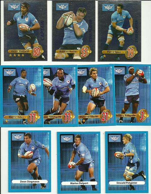 10 Blue Bulls Cards - 2009 Big Ball Collection