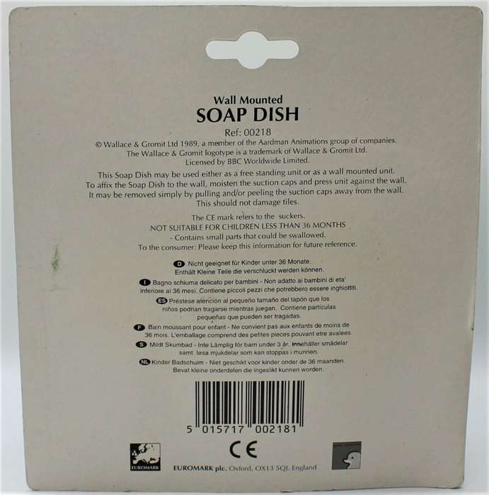 Wallace & Gromit - Soap Dish, 2x Soap & holder & Soap-On-A-Rope