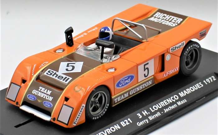 Fly - Chevron B21 1972 3Hr Lourenco Marques & 1972 Team Gunston 3Hr Cape Town Slot Cars - Unused