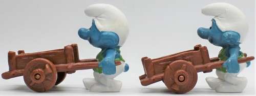 40206 - 2x Gardener SuperSmurfs - Hand-Painted Originals - Unboxed