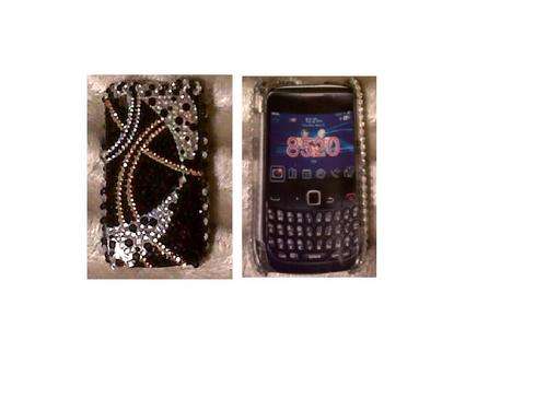 Funky Bling  snap-on cover for Blackberry Curve 8520