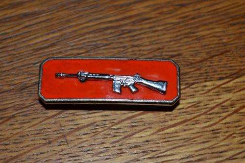 Silver SA Marksman Proficiency badge. Skiet balkie.