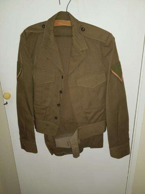 SADF Bunny Jacket and trousers. Two small holes on the shoulders.