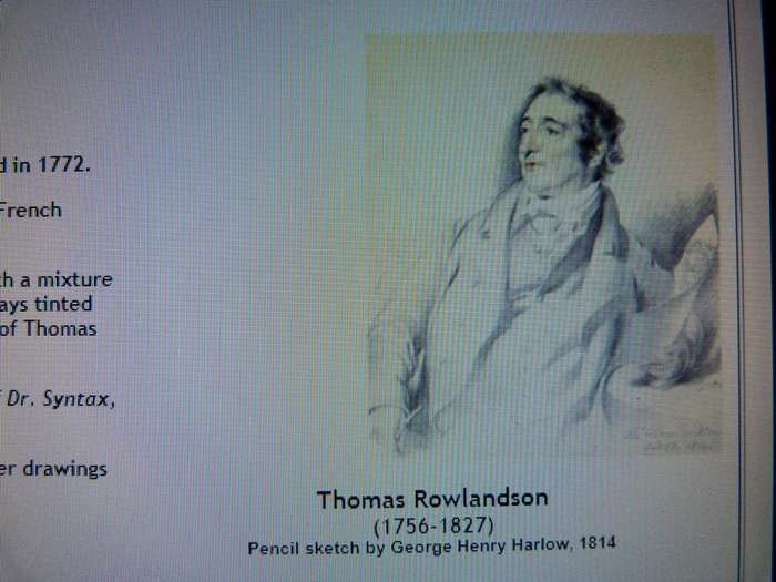 Historic print  DOCTOR SYNTAX. in antique frame