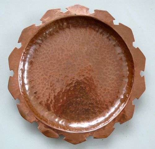 HAMMERED SOLID COPPER PLATE