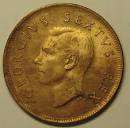 GETTING SCARCE.1942  SOUTH AFRICA QUARTER PENNY.R1 START